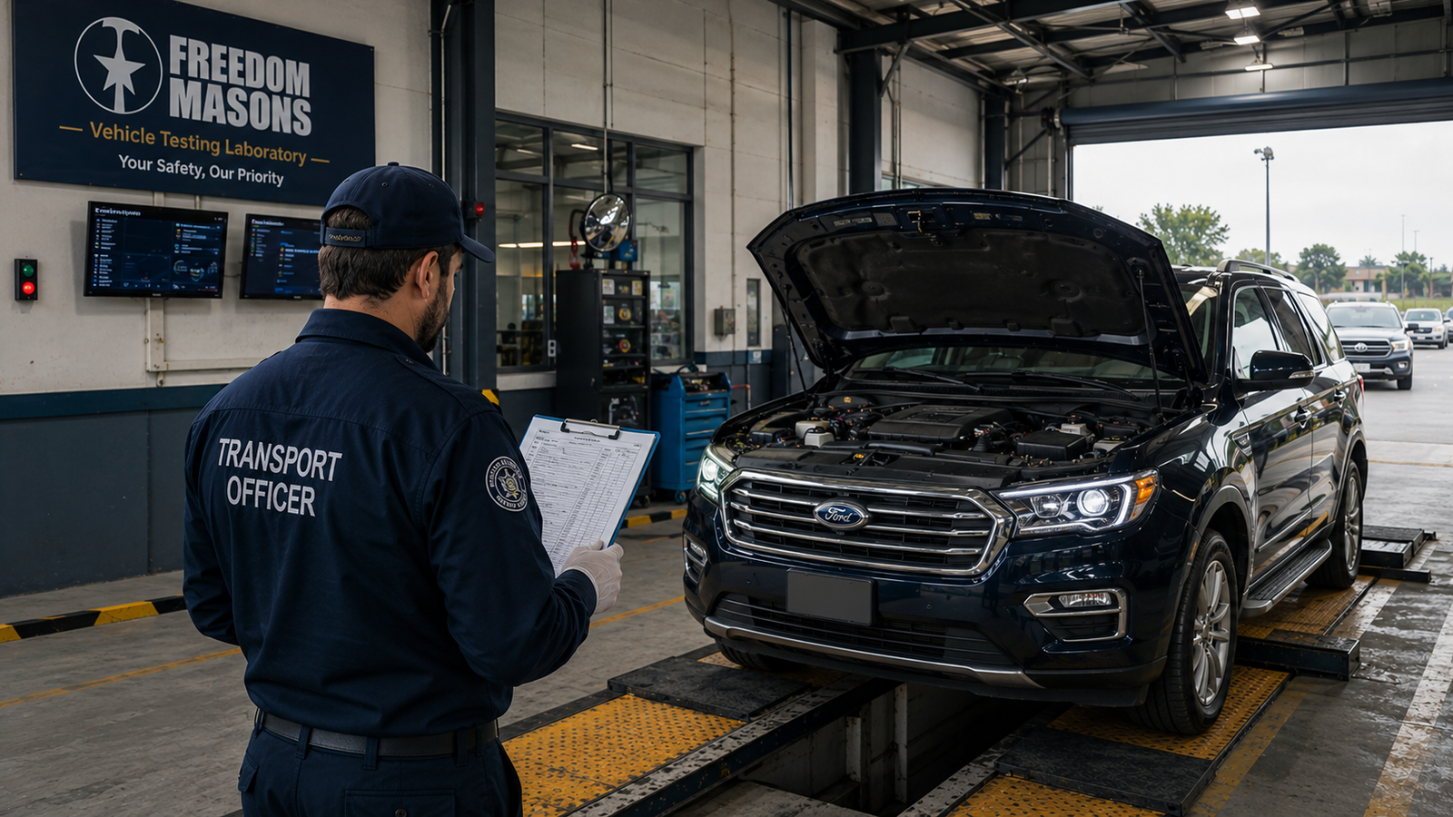 Vehicle safety inspection documents and checklists